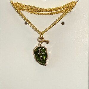 Green Leaf Necklace